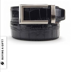 Nexbelt Alligator Black Dress Belt